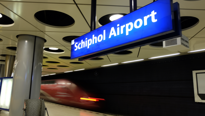 Schiphol Airport train station